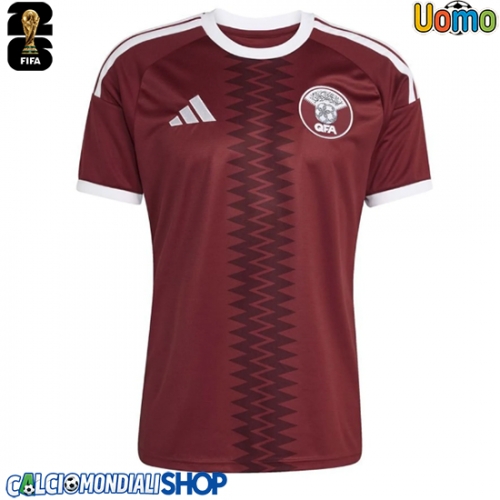 Maglie da calcio Qatar Prima Maglia Mondiali 2026  Manica Corta